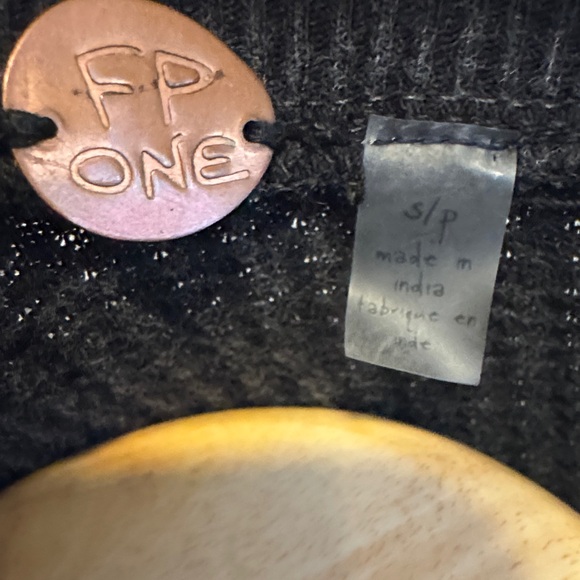 Free People Charcoal Ribbed Crop Top - Picture 6 of 11